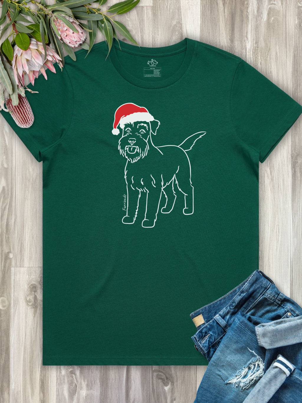 Schnauzer Christmas Edition Ava Women's Regular Fit Tee
