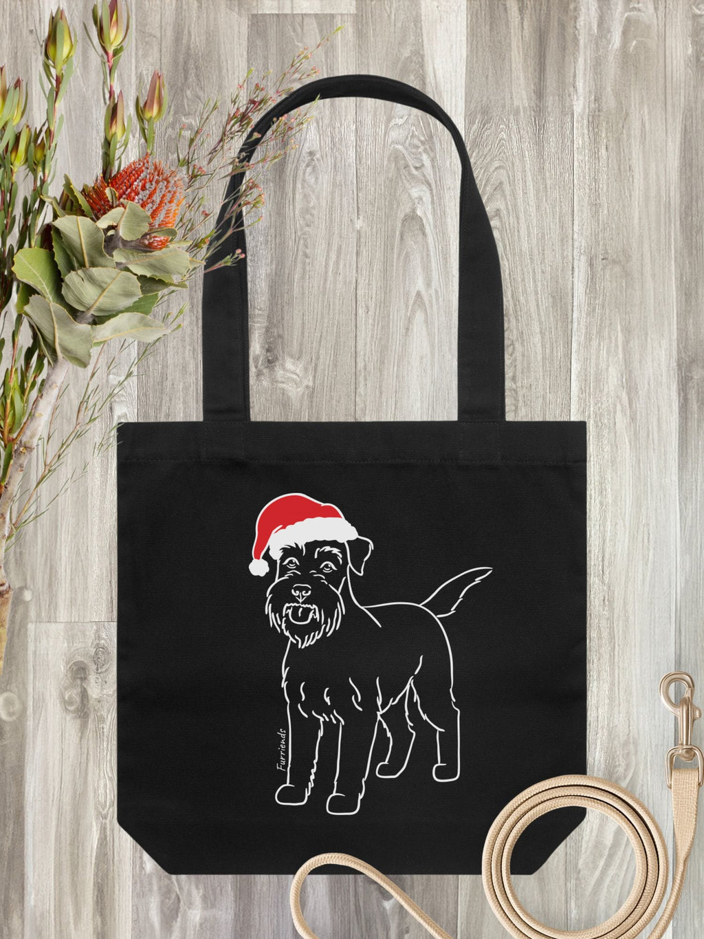 Schnauzer Christmas Edition Edith Tote