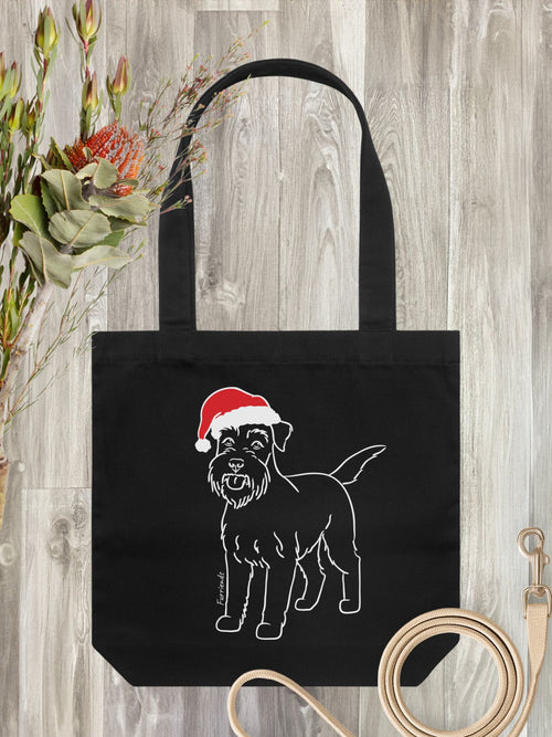 Schnauzer Christmas Edition Edith Tote