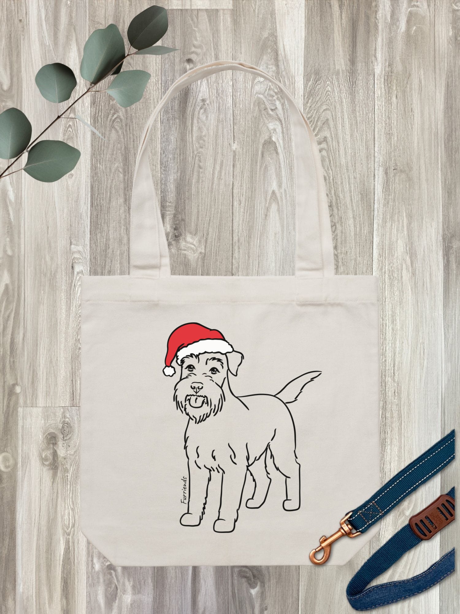 Schnauzer Christmas Edition Edith Tote