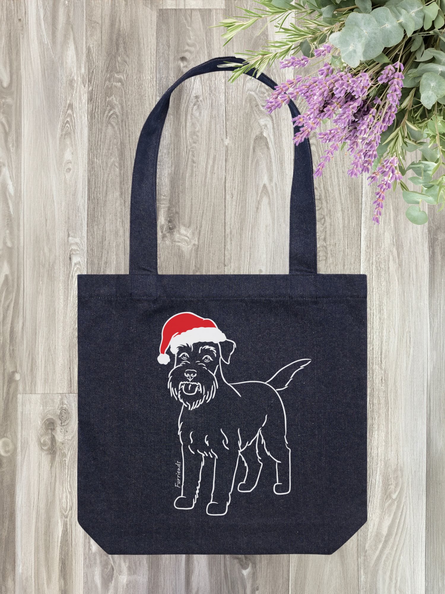 Schnauzer Christmas Edition Edith Tote