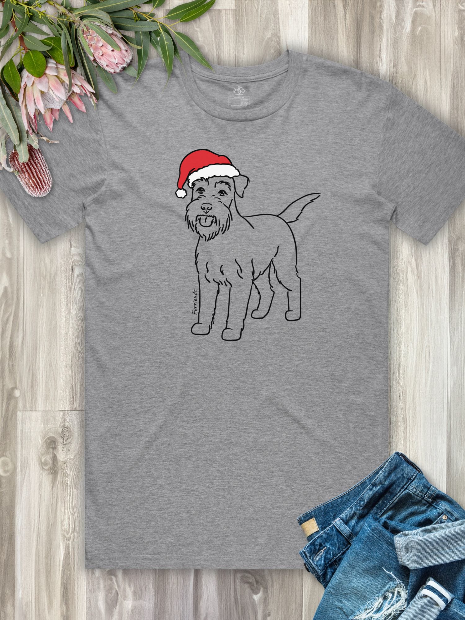Schnauzer Christmas Edition Essential Unisex Tee