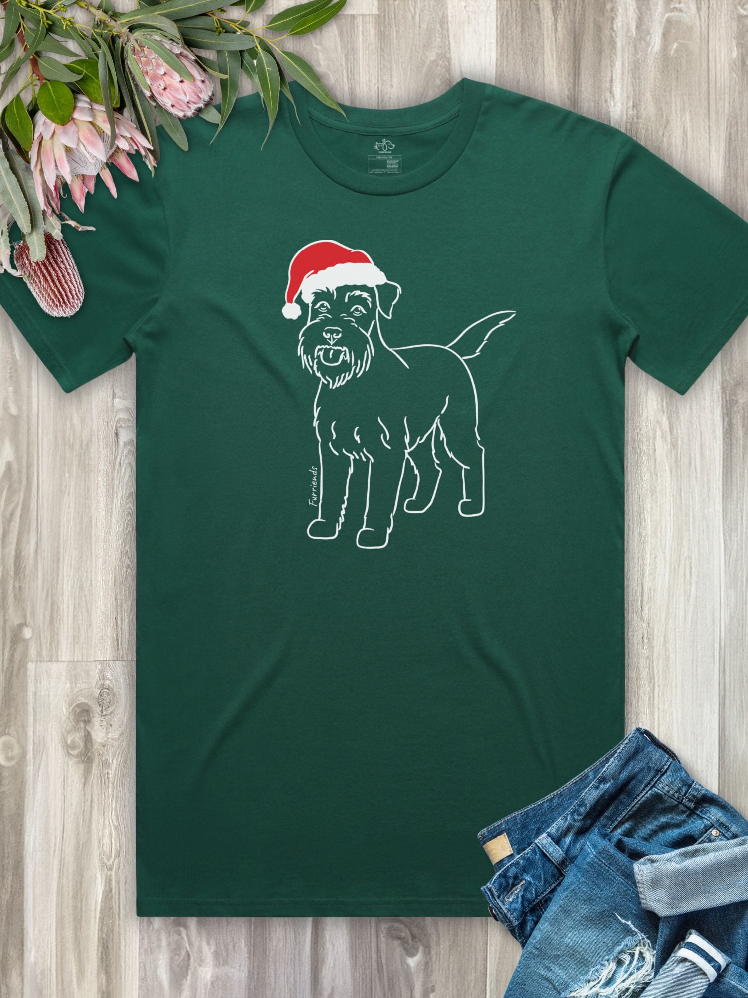 Schnauzer Christmas Edition Essential Unisex Tee