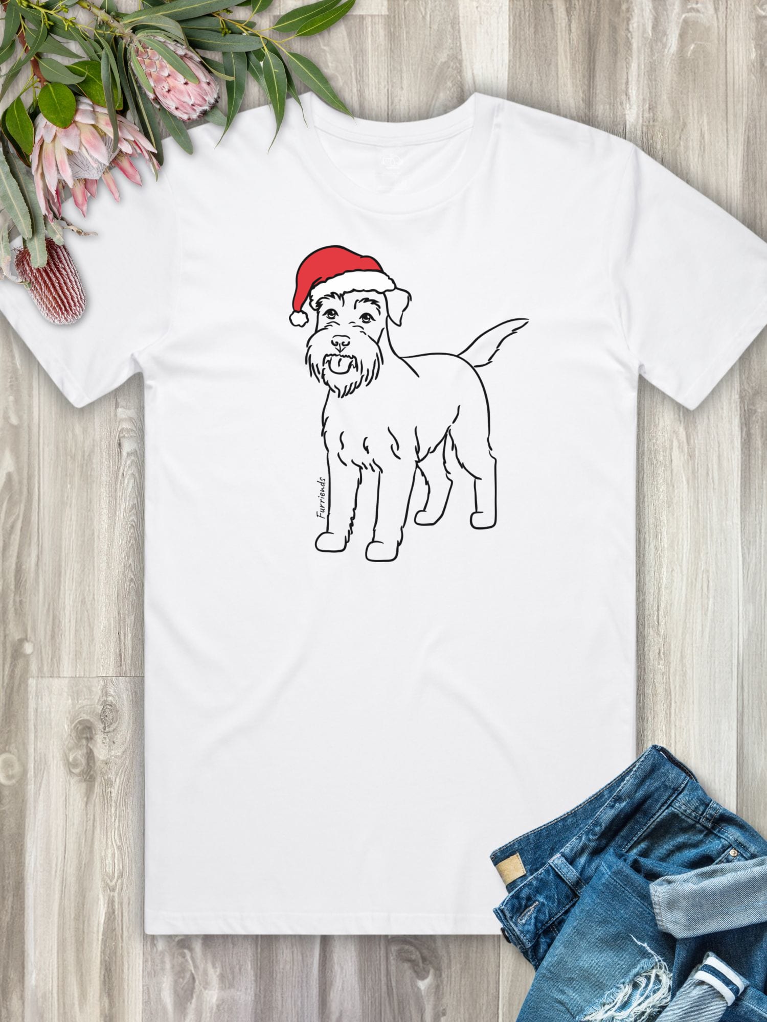 Schnauzer Christmas Edition Essential Unisex Tee