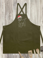 Schnauzer Christmas Edition Jarrah Crossback Apron