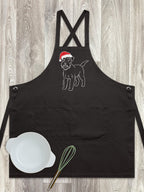 Schnauzer Christmas Edition Jarrah Crossback Apron