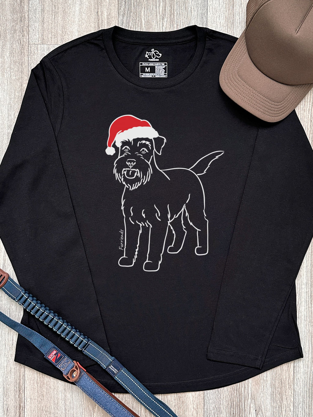 Schnauzer Christmas Edition Olivia Women's Long Sleeve Tee