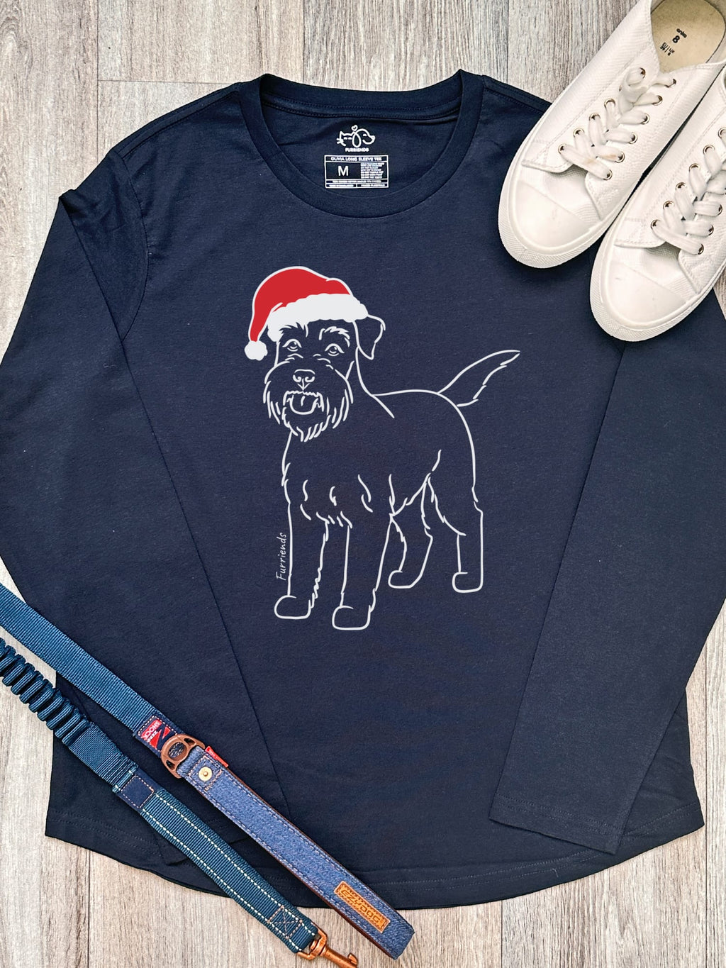 Schnauzer Christmas Edition Olivia Women's Long Sleeve Tee