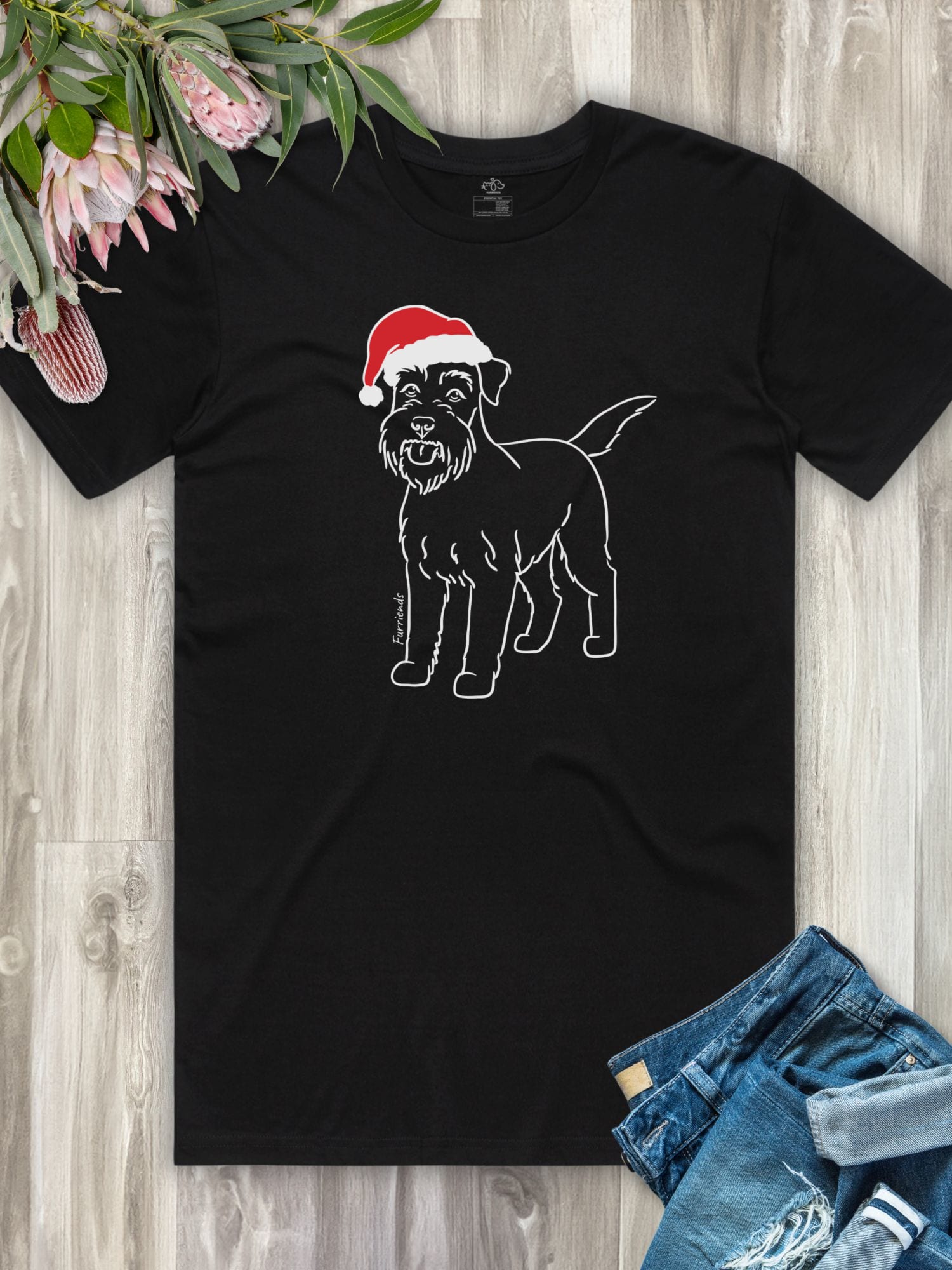 Schnauzer Christmas Edition Essential Unisex Tee