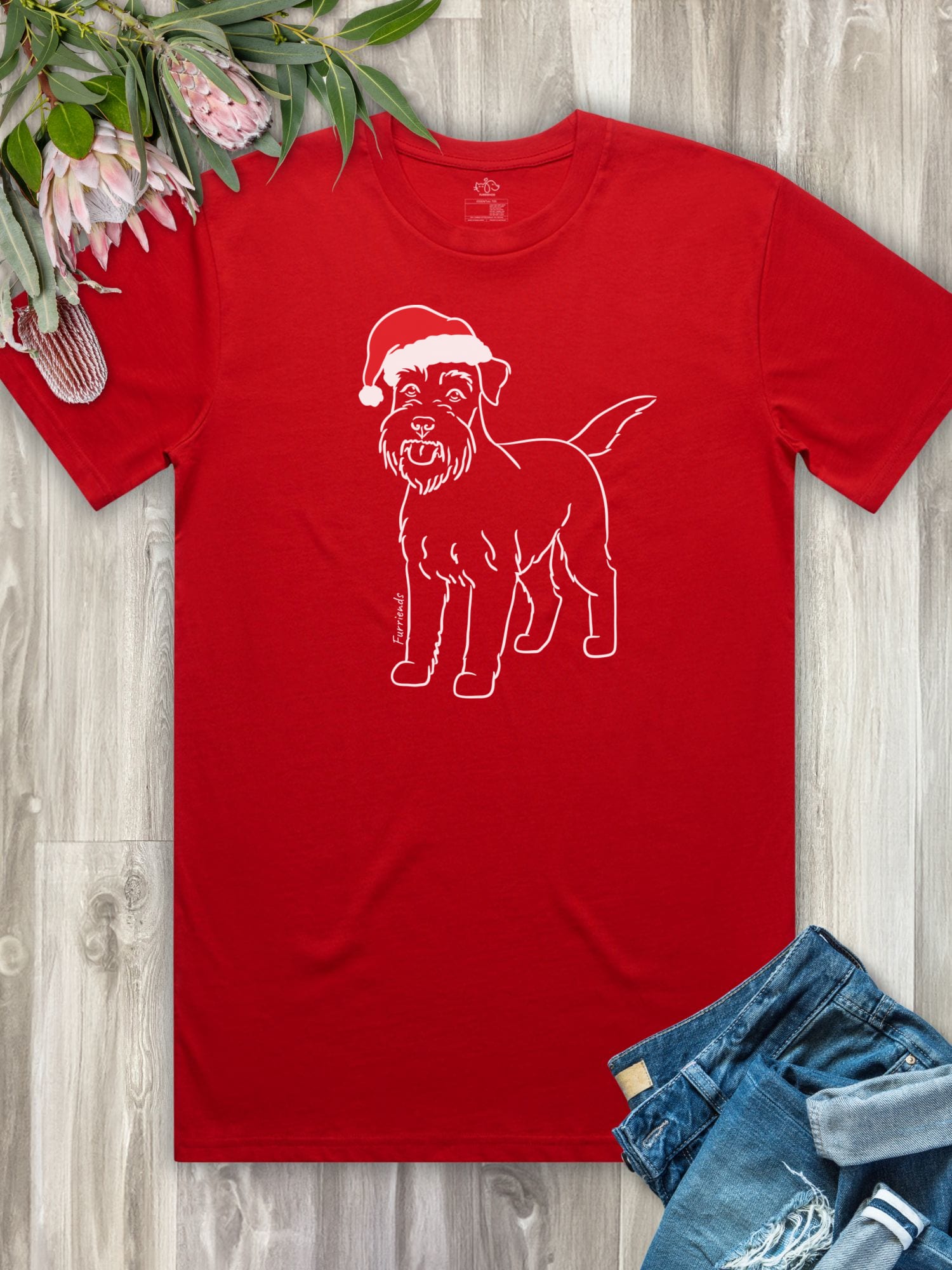 Schnauzer Christmas Edition Essential Unisex Tee