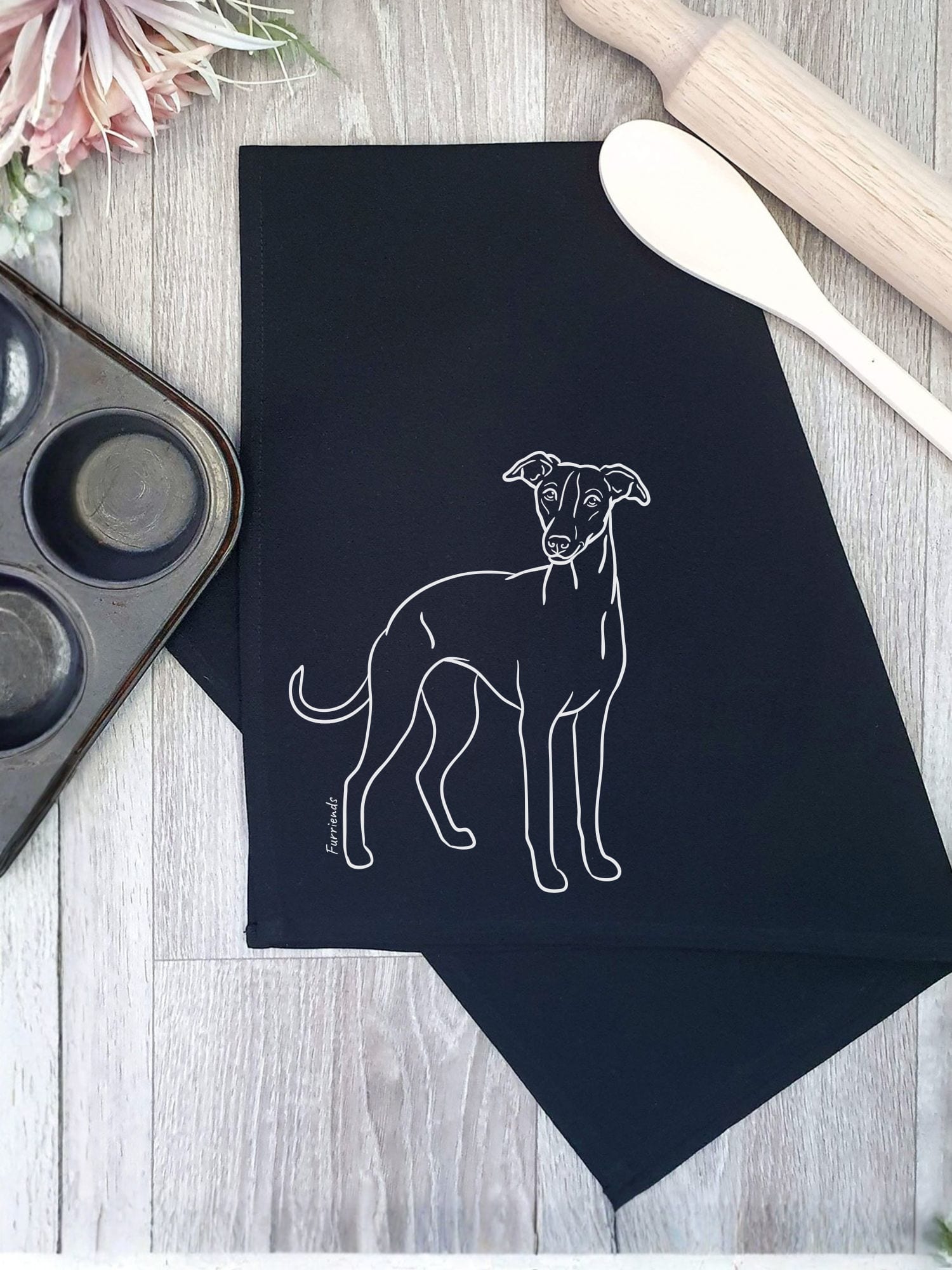 Whippet Tea Towel