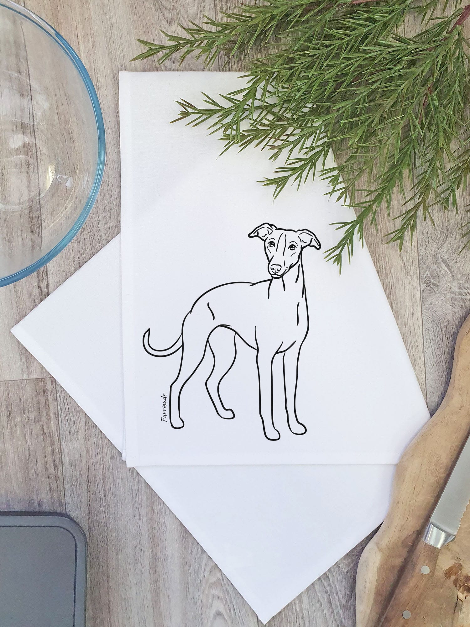 Whippet Tea Towel