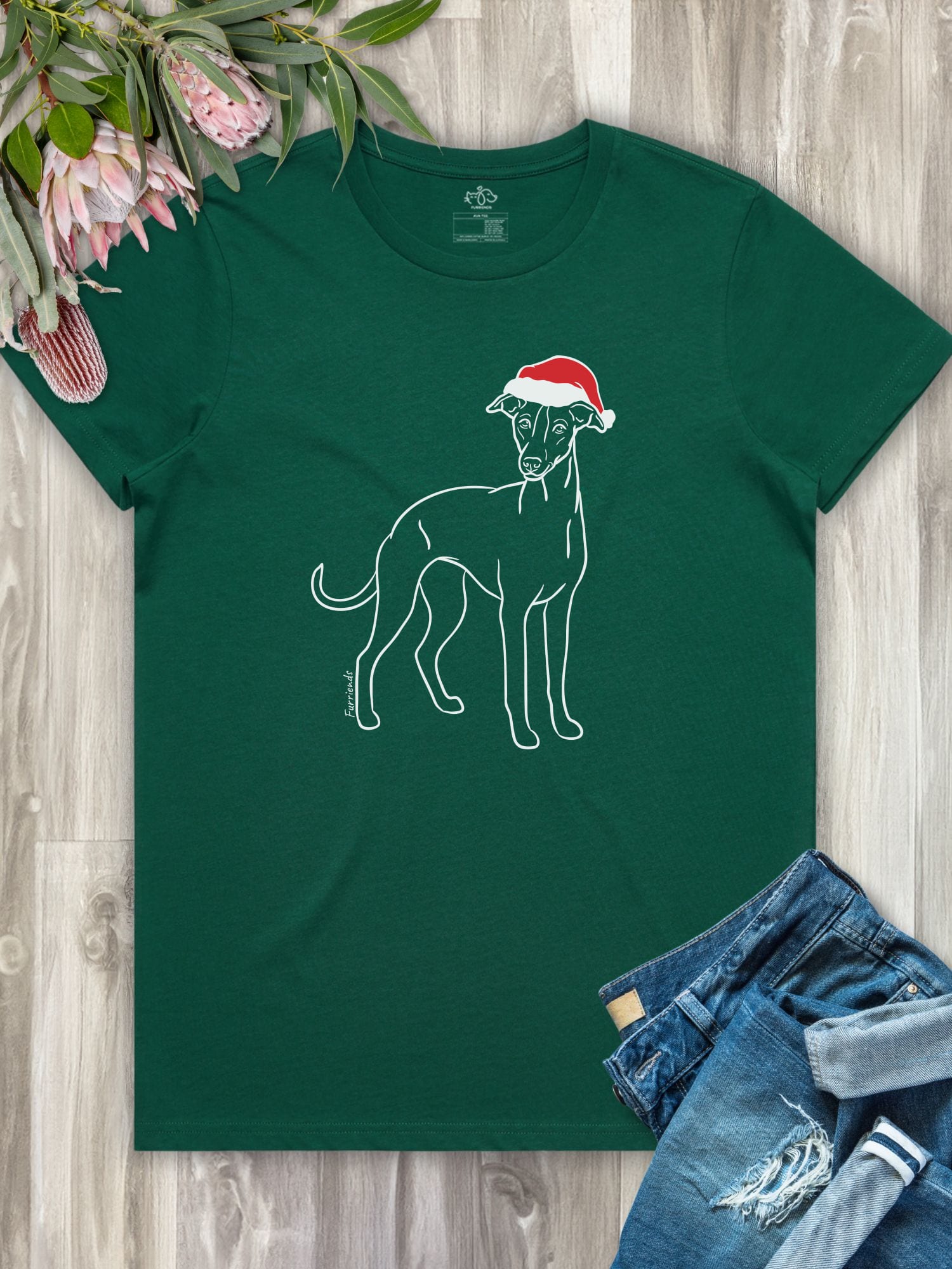 Whippet Christmas Edition Ava Women's Regular Fit Tee
