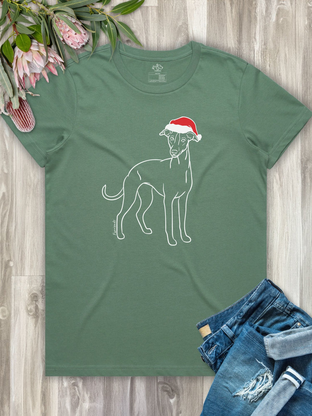 Whippet Christmas Edition Ava Women's Regular Fit Tee