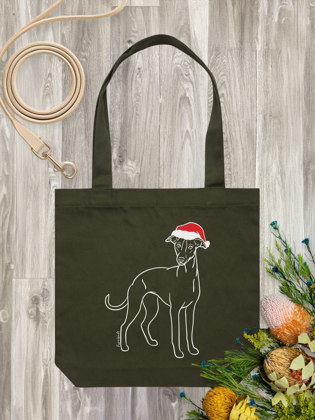 Whippet Christmas Edition Edith Tote