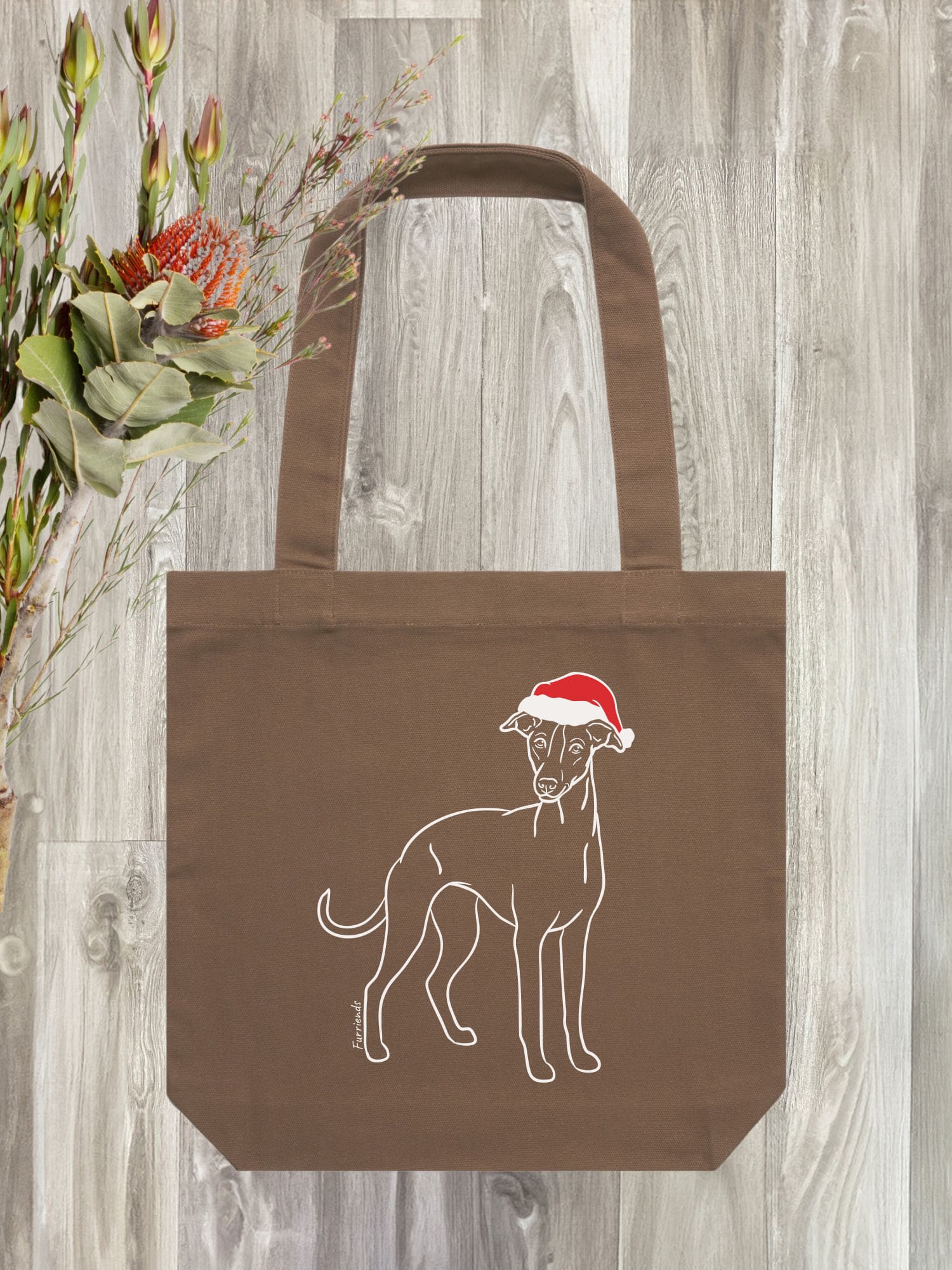 Whippet Christmas Edition Edith Tote