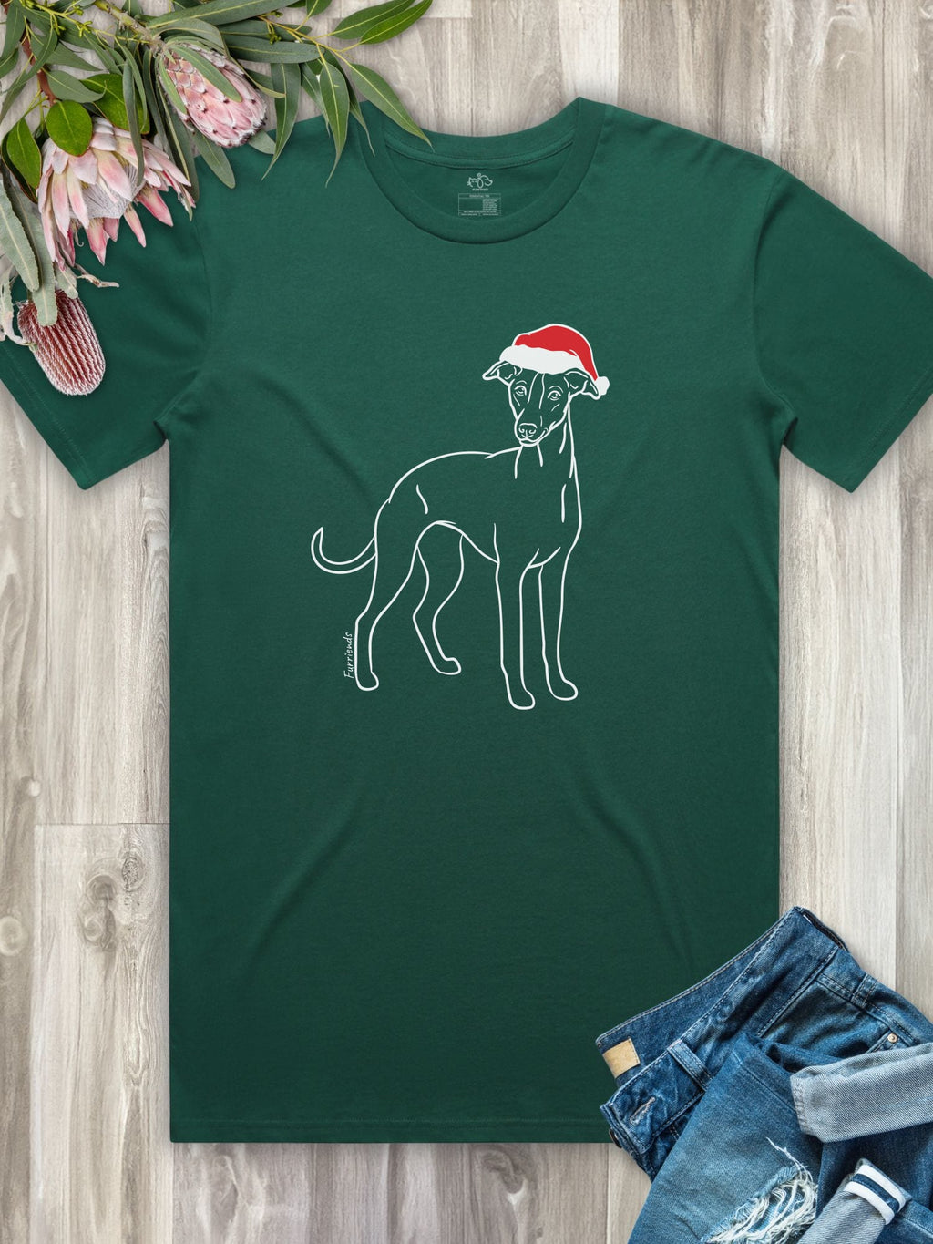 Whippet Christmas Edition Essential Unisex Tee