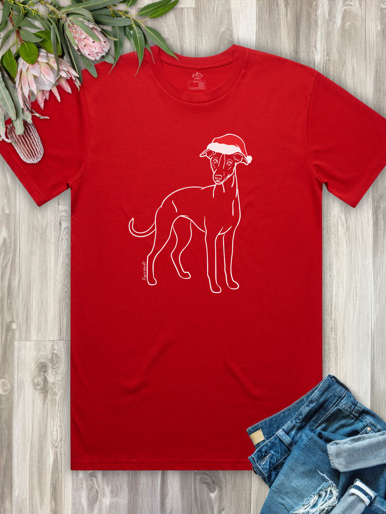 Whippet Christmas Edition Essential Unisex Tee