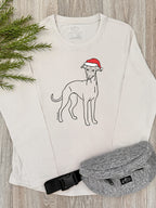 Whippet Christmas Edition Olivia Women's Long Sleeve Tee