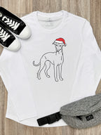Whippet Christmas Edition Olivia Women's Long Sleeve Tee