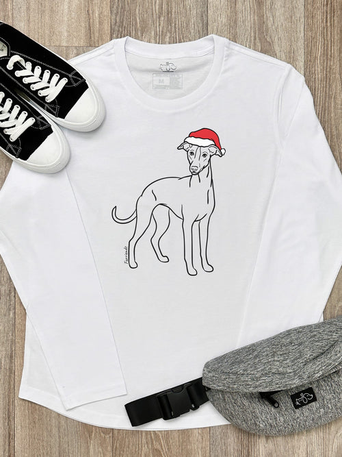 Whippet Christmas Edition Olivia Women's Long Sleeve Tee