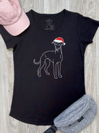 Whippet Christmas Edition Remi Women's Scoop Neck Tee