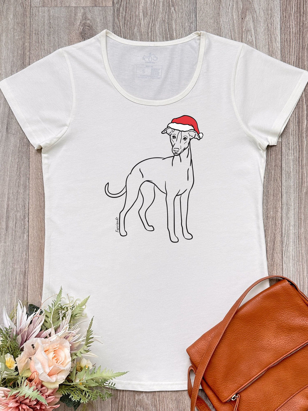 Whippet Christmas Edition Remi Women's Scoop Neck Tee