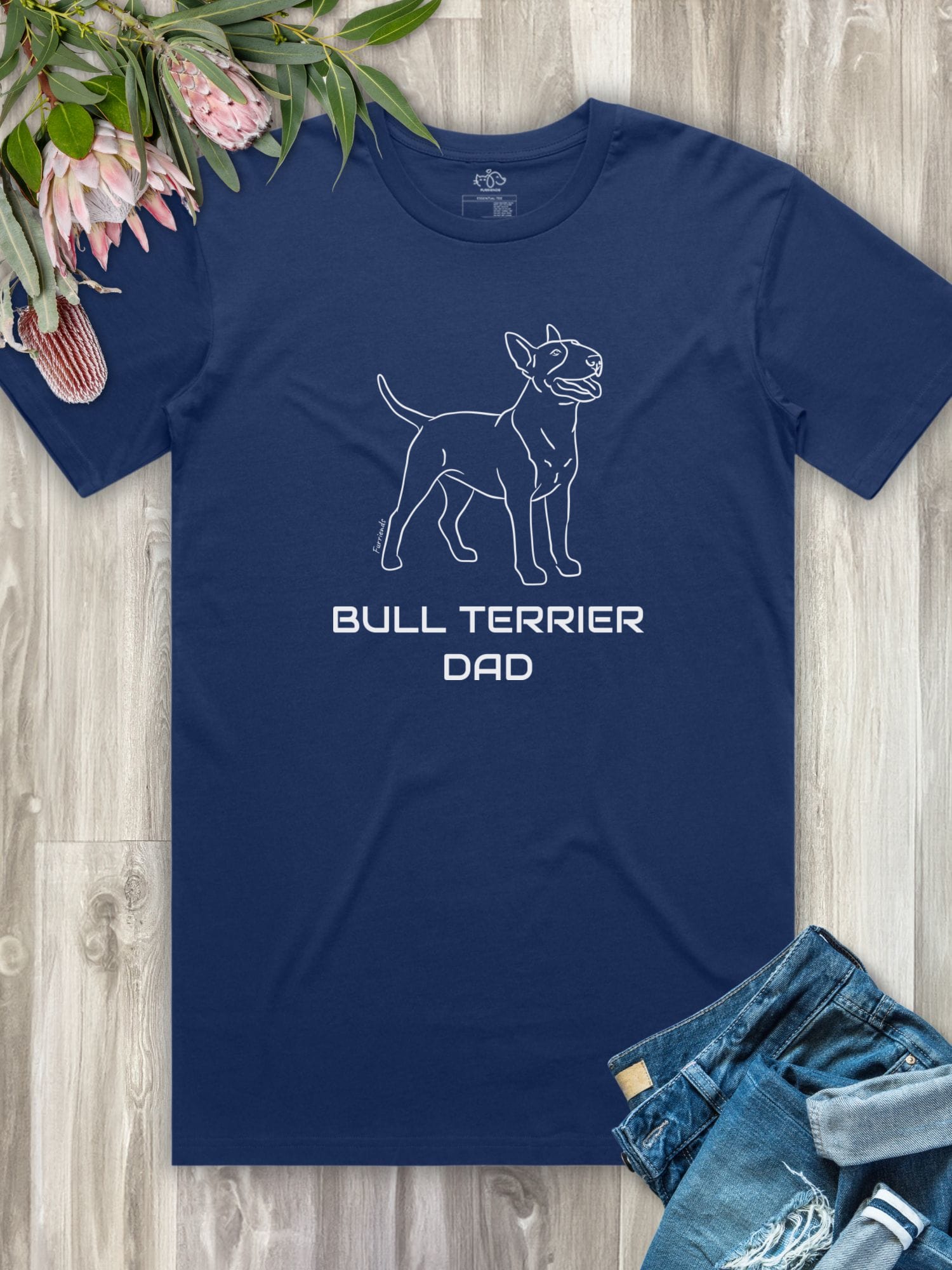 Bull Terrier Dad Regular Fit-T-Shirt