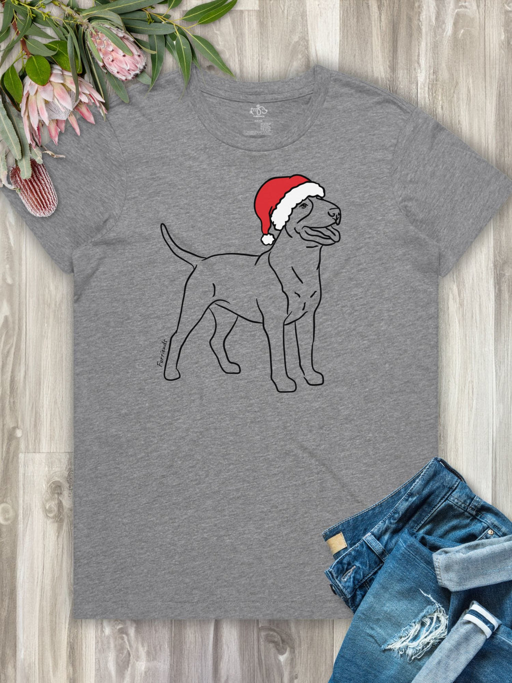 Bull Terrier Christmas Edition Ava Women's Regular Fit Tee