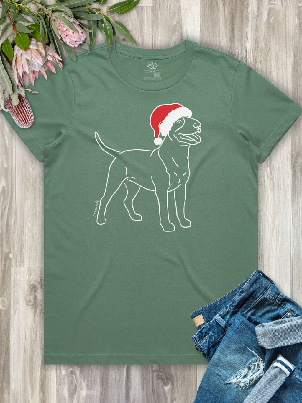 Bull Terrier Christmas Edition Ava Women's Regular Fit Tee