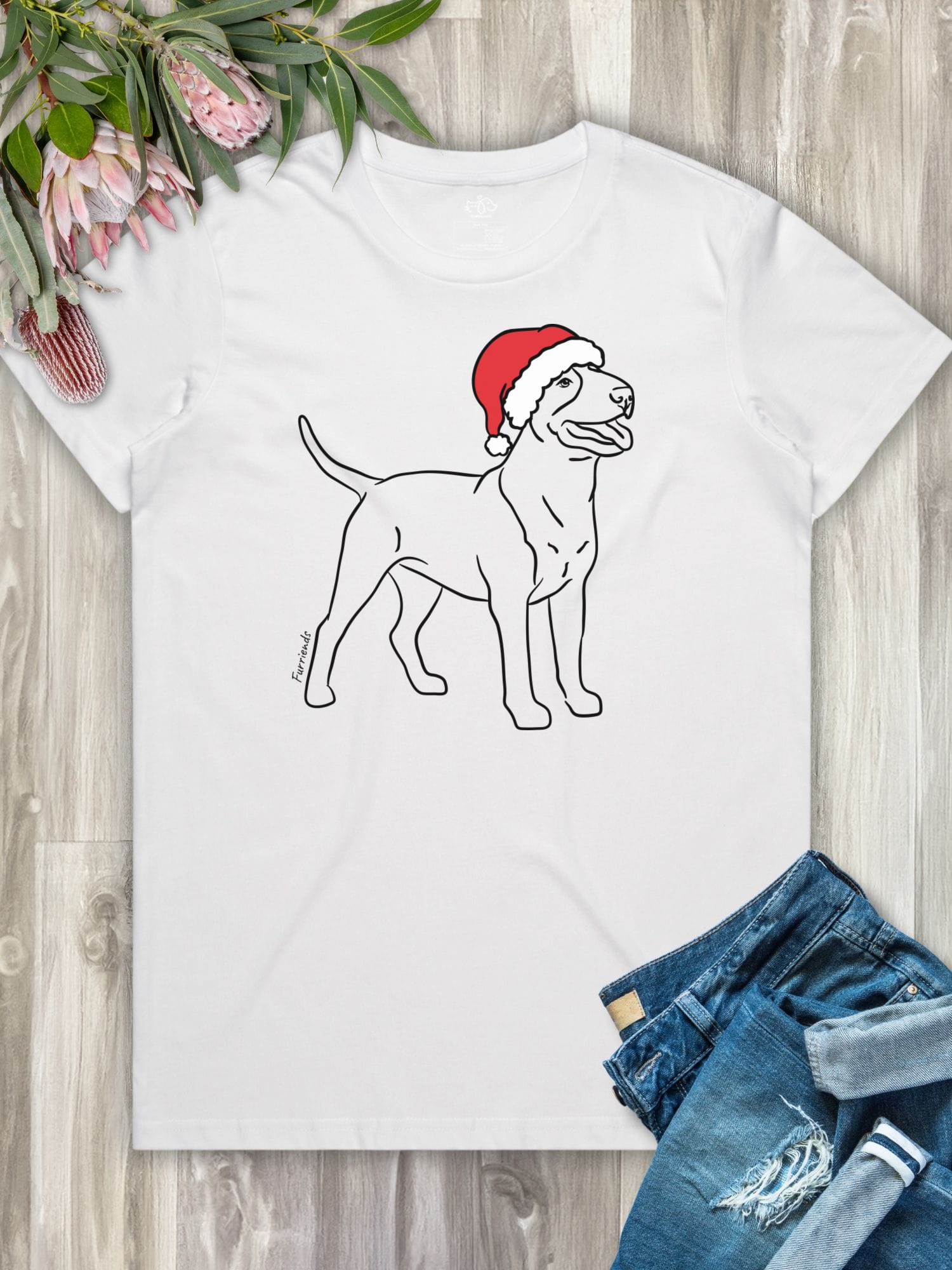 Bull Terrier Christmas Edition Ava Women's Regular Fit Tee