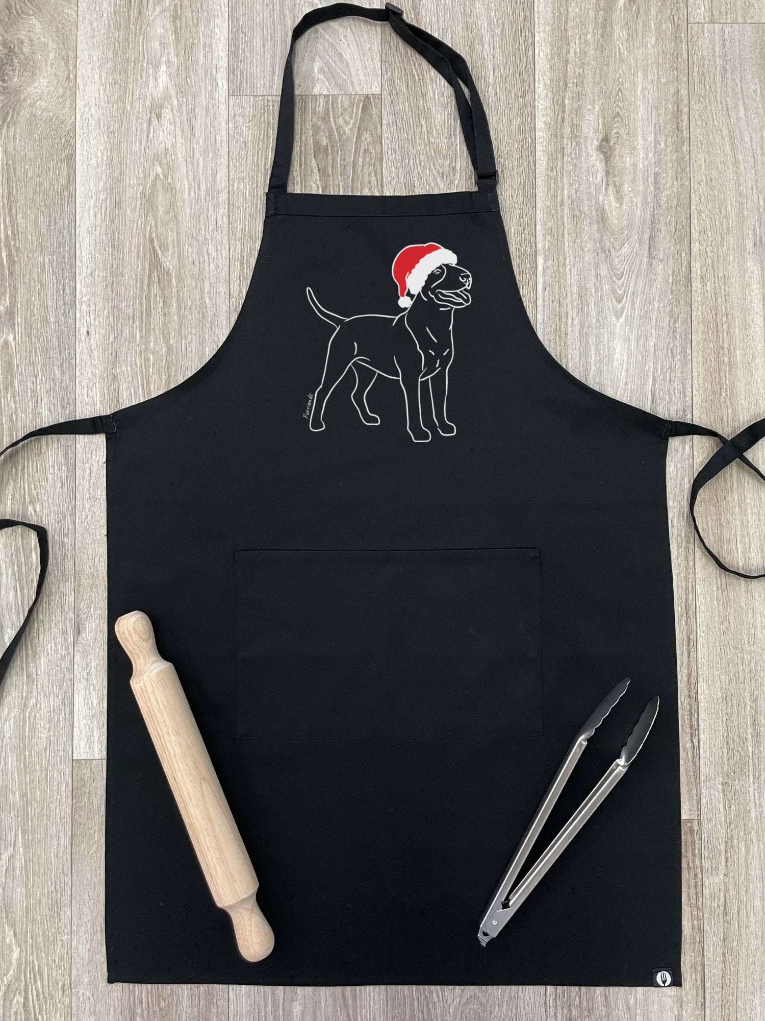 Bull Terrier Christmas Edition Bib Apron