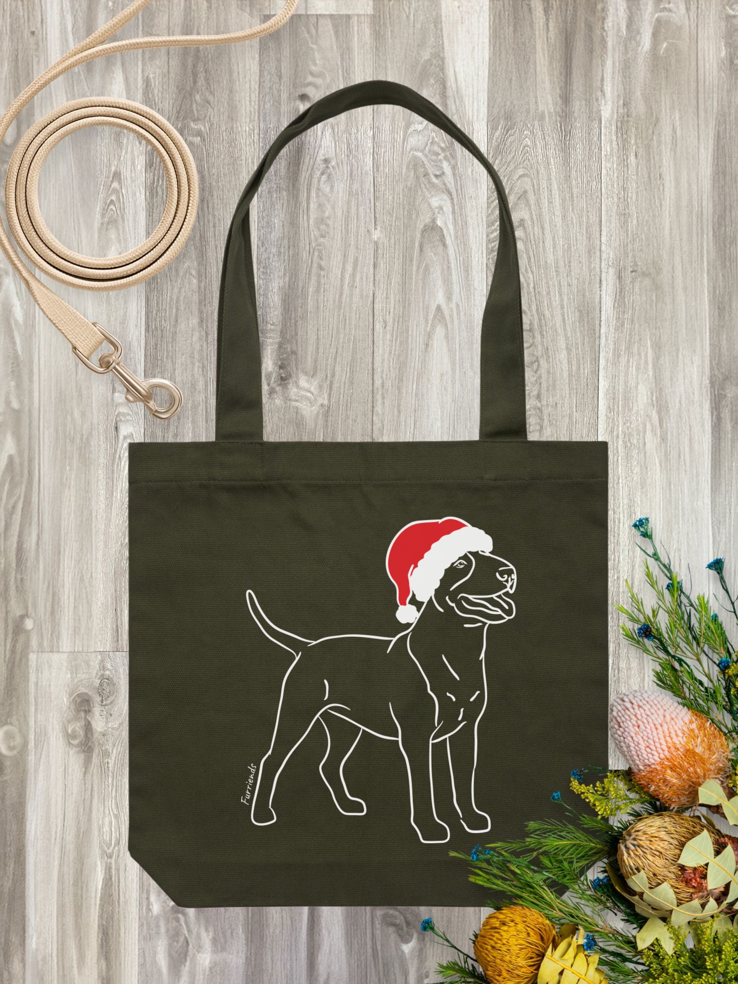 Bull Terrier Christmas Edition Edith Tote