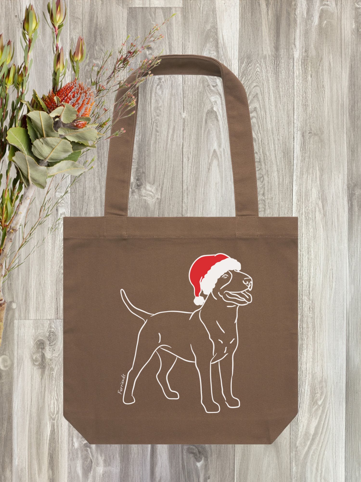 Bull Terrier Christmas Edition Edith Tote