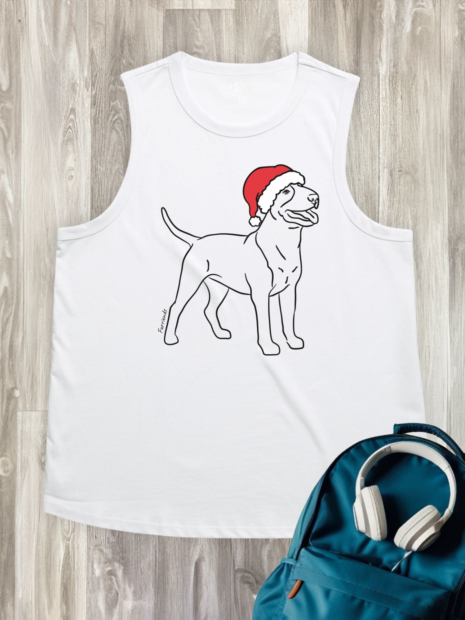 Bull Terrier Christmas Edition Ember Women's Tank