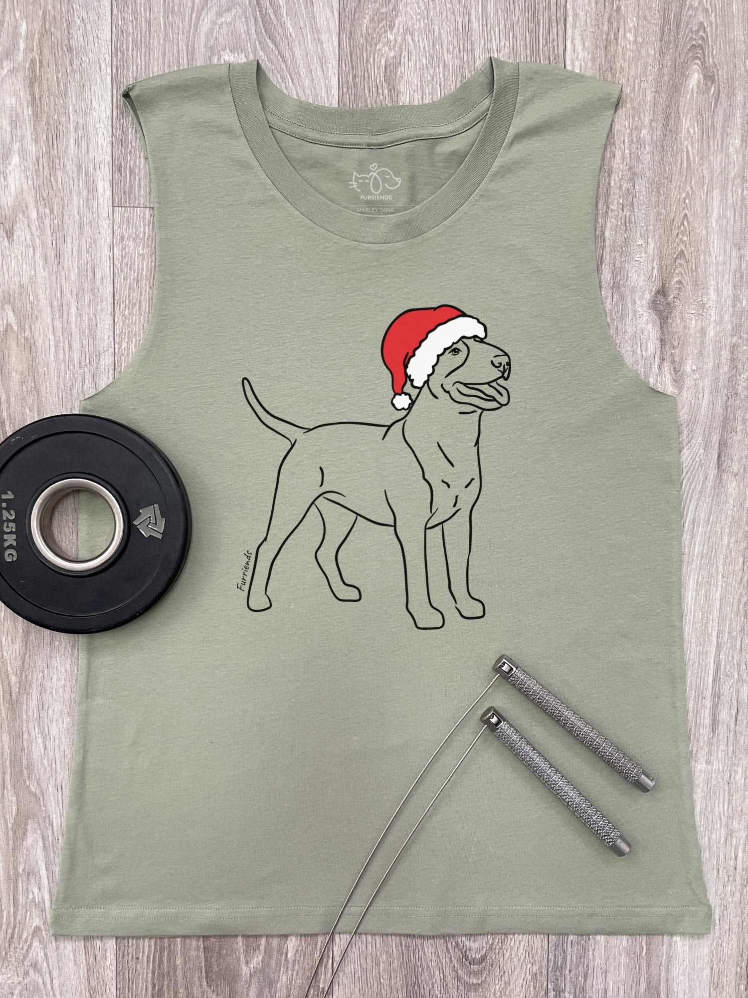 Bull Terrier Christmas Edition Marley Tank