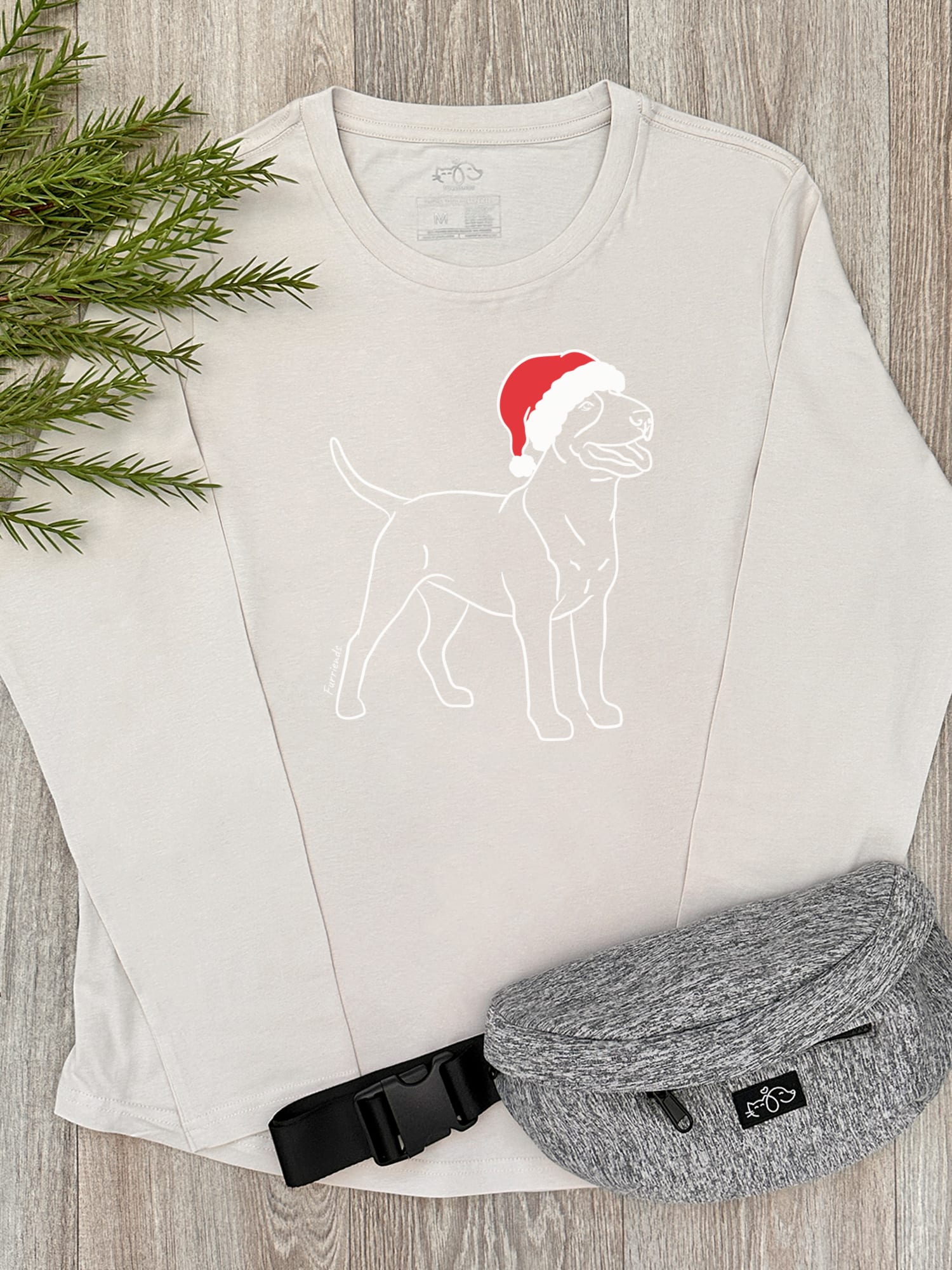 Bull Terrier Christmas Edition Olivia Women's Long Sleeve Tee