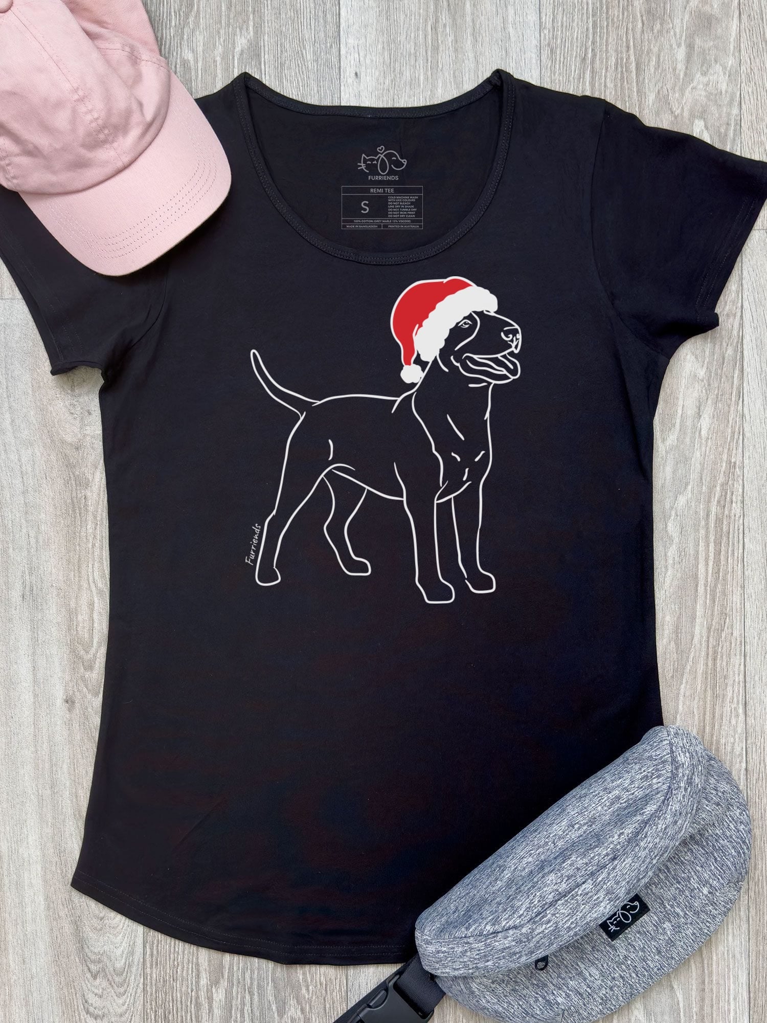 Bull Terrier Christmas Edition Remi Women's Scoop Neck Tee