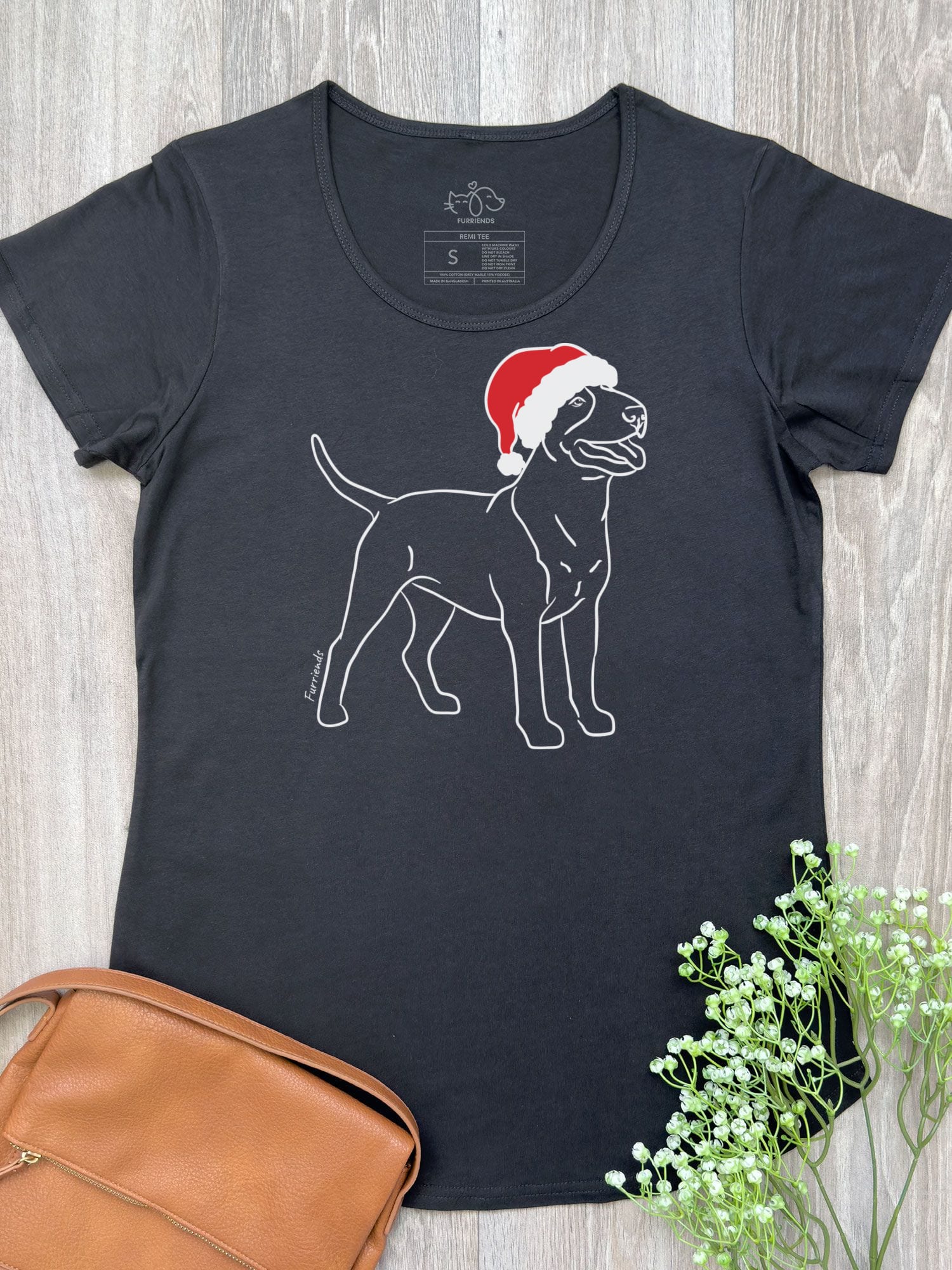Bull Terrier Christmas Edition Remi Women's Scoop Neck Tee