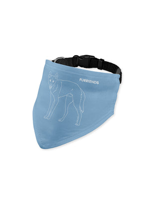 Dingo Reversible Dog Bandana With Collar