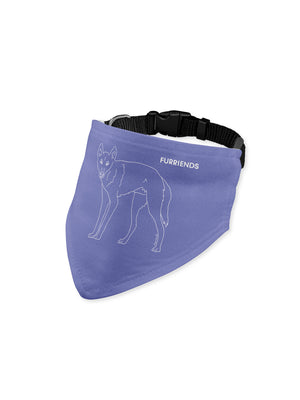 Dingo Reversible Dog Bandana With Collar