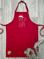 Husky Christmas Edition Bib Apron