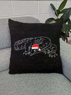Lace Monitor Christmas Edition Linen Cushion Cover