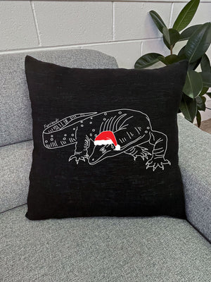Lace Monitor Christmas Edition Linen Cushion Cover