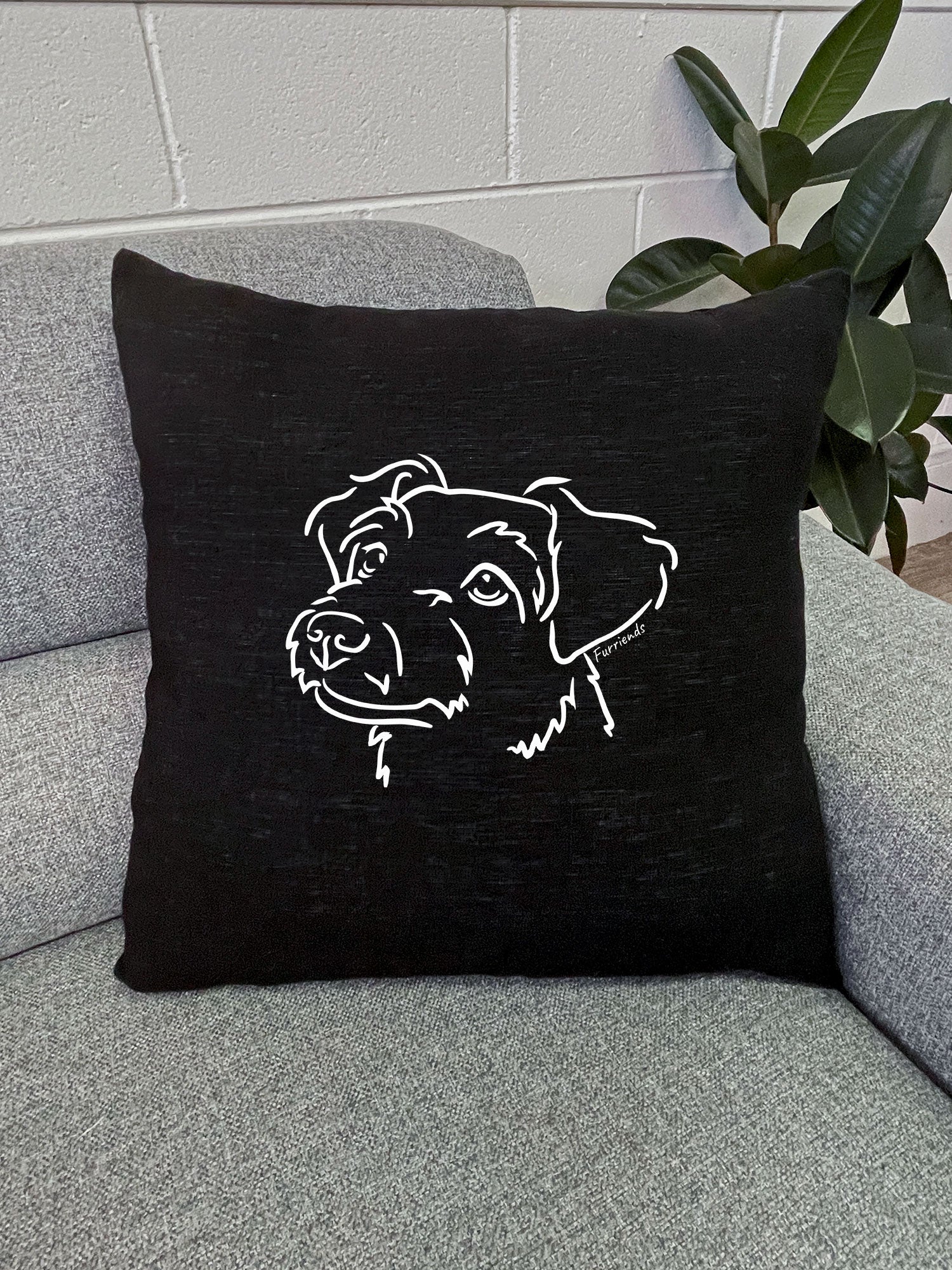 Jack Russell Terrier (Rough Coat) Linen Cushion Cover