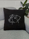 Jack Russell Terrier (Smooth Coat) Linen Cushion Cover