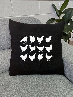 The Flock Linen Cushion Cover