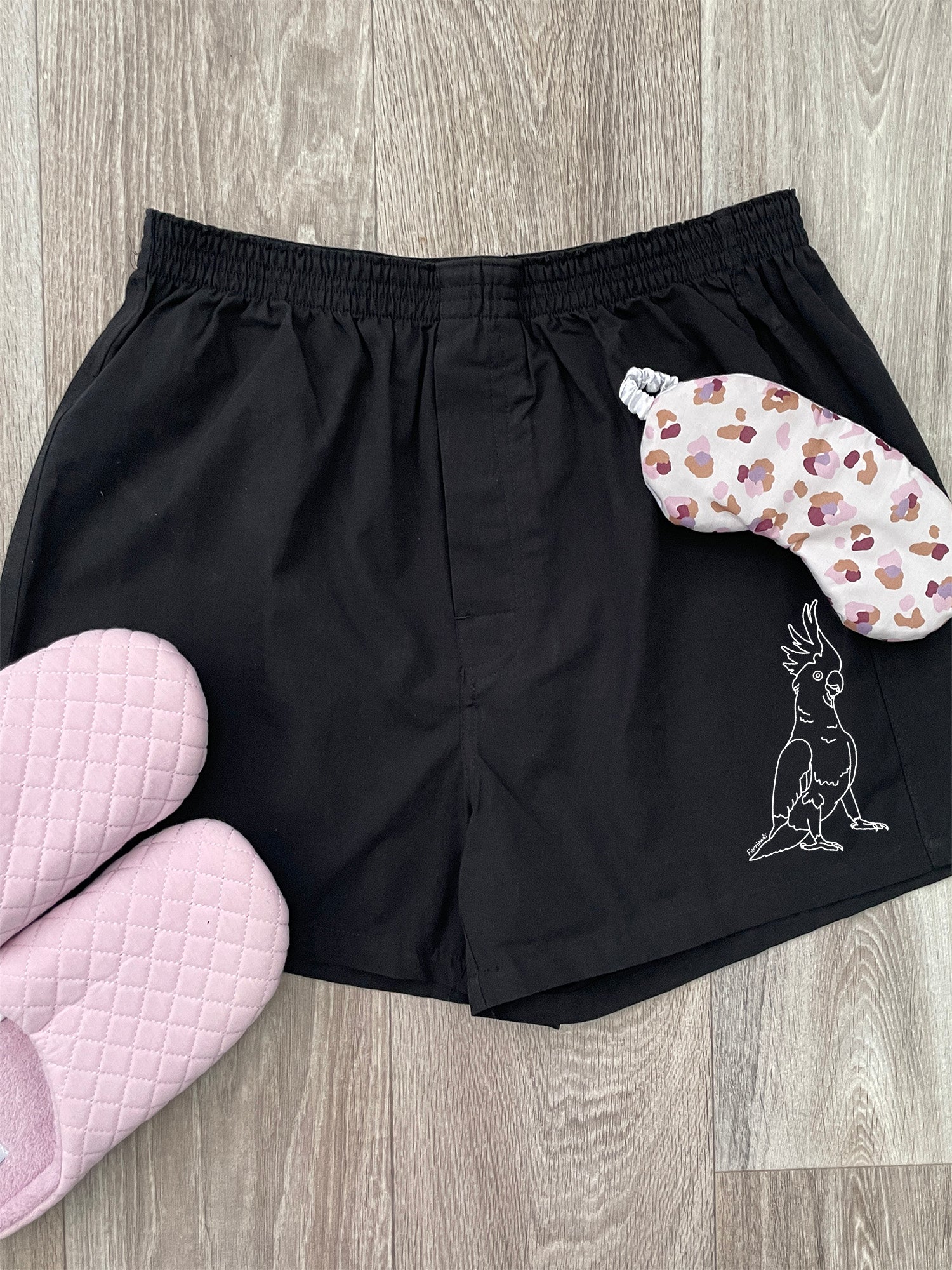 Sulphur-Crested Cockatoo Finley Cotton Boxer Shorts