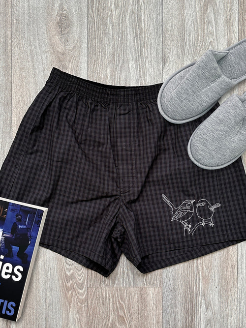 Superb Fairy Wren Finley Cotton Boxer Shorts