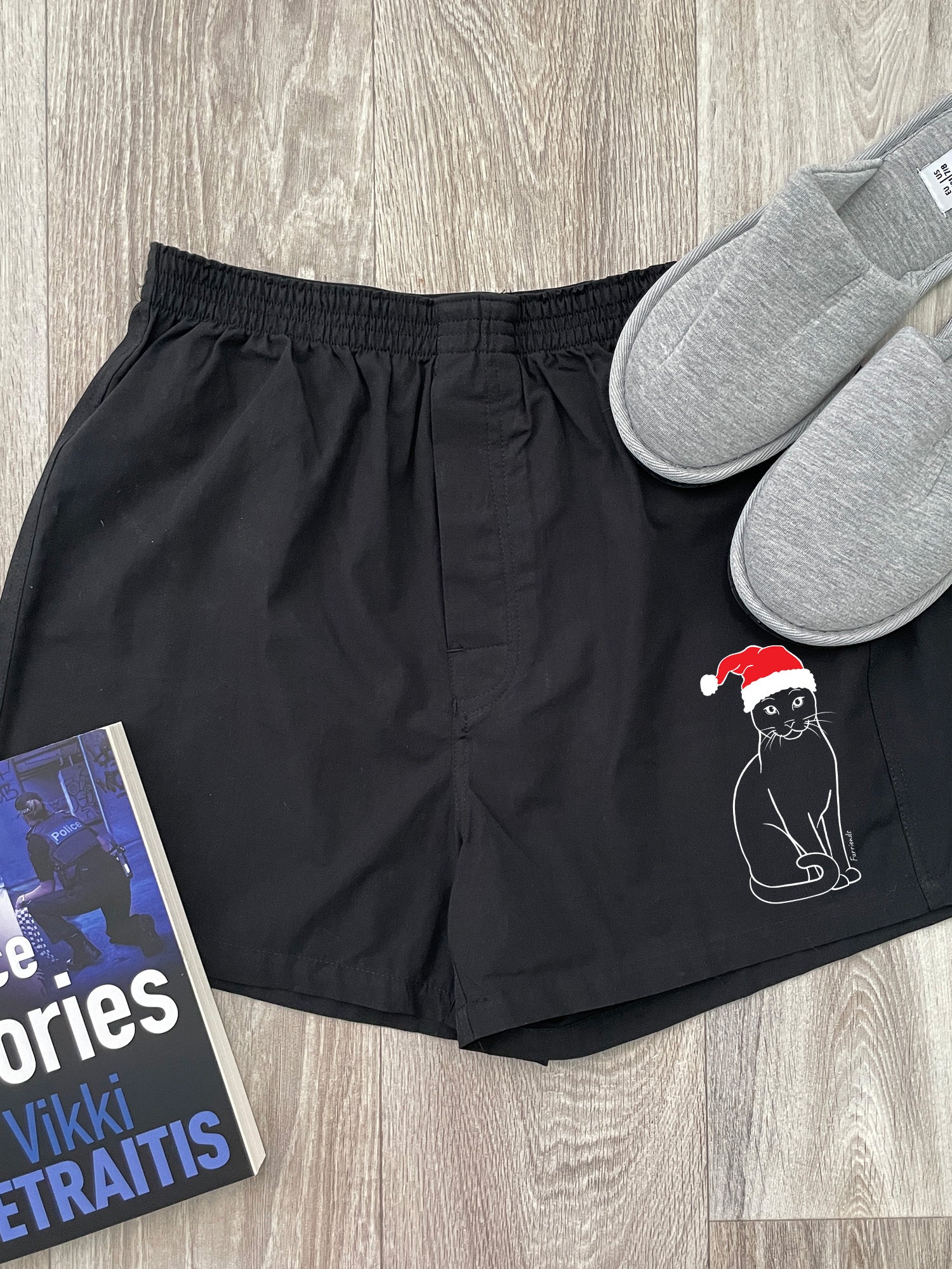 Russian Blue Finley Cotton Boxer Shorts